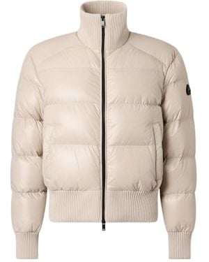 Moose Knuckles Queens Bomber Down Jacket - Natural
