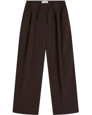 St. Agni Elastic Waist Casual Pants - Brown