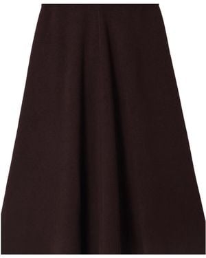Allude Wool And Cashmere-Blend Midi Skirt - Black