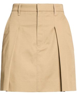 Brunello Cucinelli Solid-Color Flared Skirt - Natural