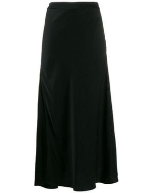 Ellery Side-Slit Long Skirt - Black