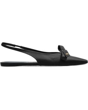 Balenciaga Nano Bow Slingback Flat Court Shoes - Multicolour