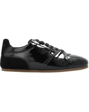 Moschino Patent Low-Top Trainers - Black