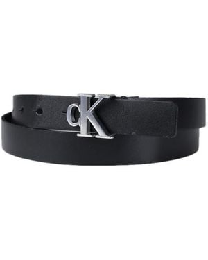 Calvin Klein Logo Belt - White