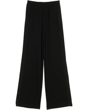 Twinset Crêpe De Chine Trousers - Black