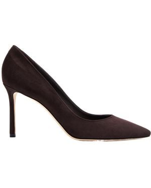 Jimmy Choo Suede Court Shoes - Brown
