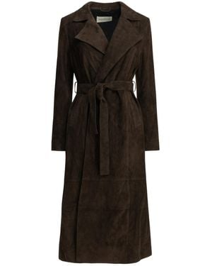 Nour Hammour Pointed Collar Coat - Black
