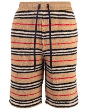Burberry Icon Stripe Track Shorts - Blue