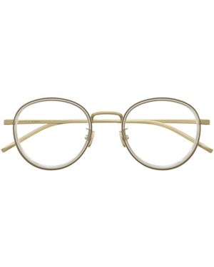 Bottega Veneta Eyewear Oval Frame Glasses - White
