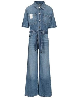 ICON DENIM Duna Wide Leg Jumpsuit - Blue