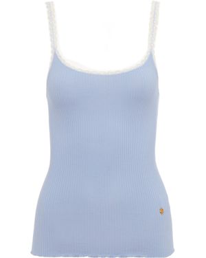 Chloé Débardeur Ajusté En Coton - Blue