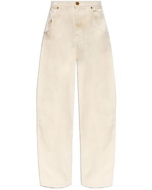 Willy Chavarria Bad Girl Wide-Leg Jeans - White