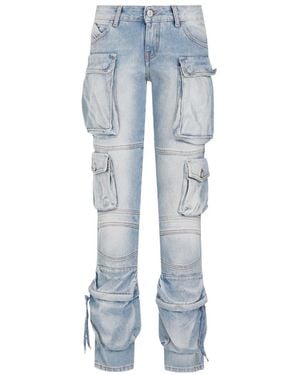 The Attico Essie Cargo Jeans - Blue