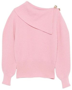 Blumarine Long-Sleeved Sweater - Pink