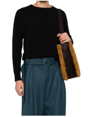 Dries Van Noten Crew-Neck Knit Sweater - Black