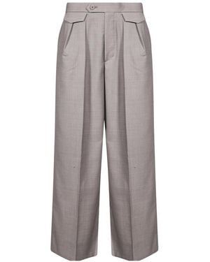 Issey Miyake Pleated Trousers - Grey