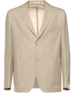 Eleventy Patch Pocket Single-Breasted Blazer - Natural