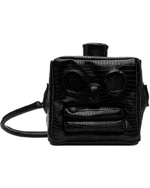 Doublet Small Robot Head Shoulder Bag - Black