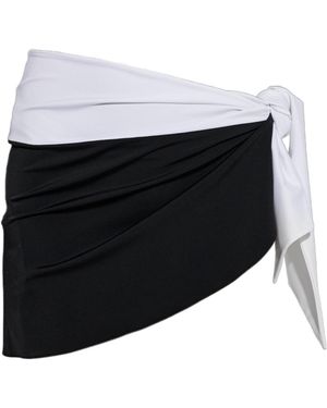 Balmain Asymmetrical Beach Dress - Black
