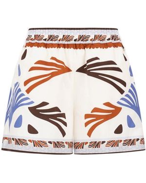 Herno Summer Print Shorts - White