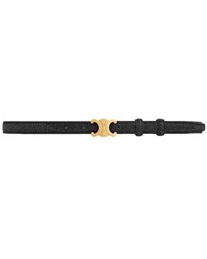 Celine Triomphe Belt 18Mm - White