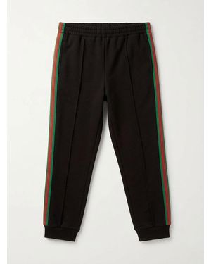 Gucci Logo Stripe Sweatpants - Black