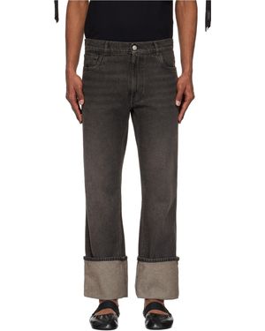 Coperni Turn Up-Hem Jeans - Black