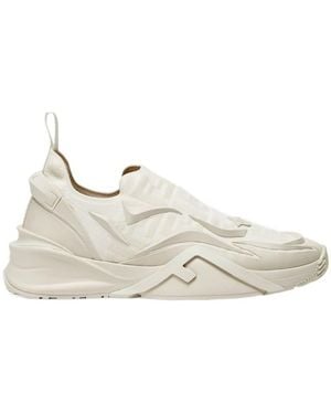 Fendi Flow Mesh Running Trainers - Natural