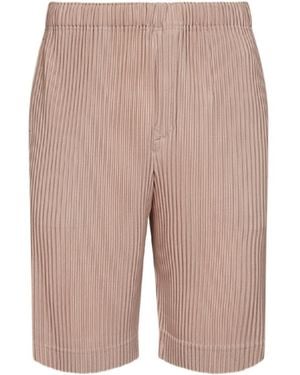 Homme Plissé Issey Miyake Elastic-Waist Shorts - Green