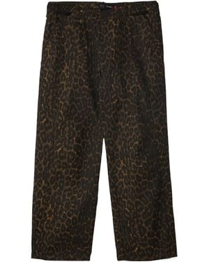 ANDERSSON BELL Crossover Carpenter Wide-Leg Jeans - Black