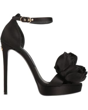 Dolce & Gabbana Plain Colour Sandals - Black
