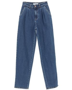 【関税込み】See by Chloe オフホワイト タック ジーンズ See by Chloe High-rise Buckle-back Straight-leg Jeans