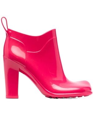 Bottega Veneta Shine Slip-On Ankle Boots - Pink