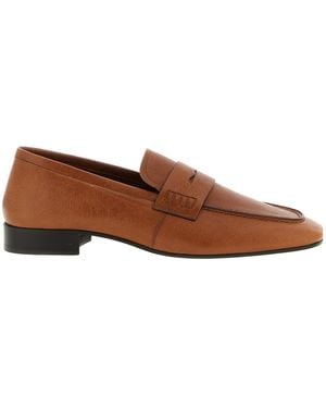 Dries Van Noten Square-Toe Loafers - Brown