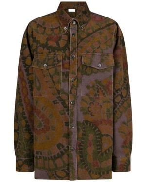 Dries Van Noten Long-Sleeved Shirt - Green