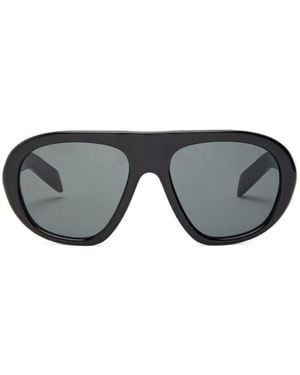 Prada Pilot-Style Protective Sunglasses - Gray
