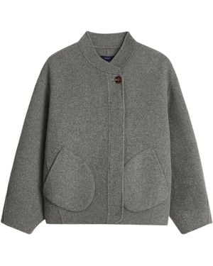 Soeur Short Wool Jacket - Gray