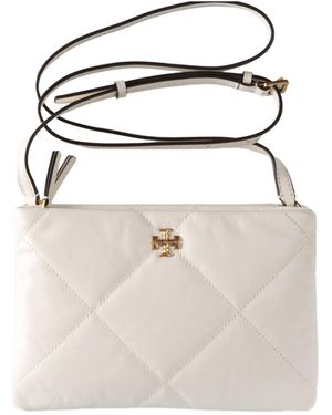 Tory Burch Kira Diamond Quilted Crossbody Bag - White