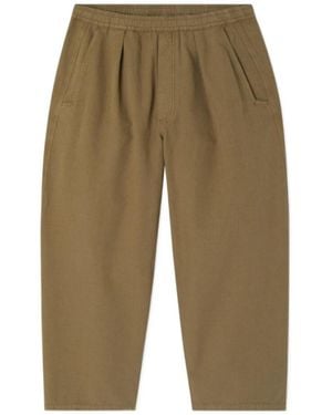 American Vintage Elastic-Waist Casual Trousers - Green