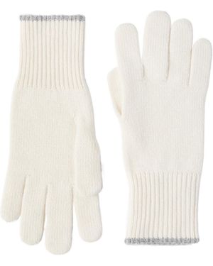 Brunello Cucinelli Knit Gloves - White