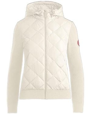 Canada Goose Hybridge Quilted Knit Hoodie - White