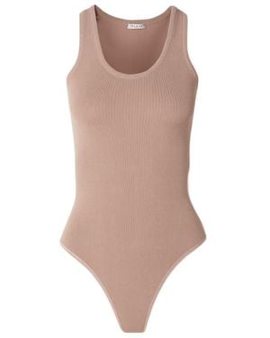 Alaïa Stretch Knitted Jumpsuit - Brown