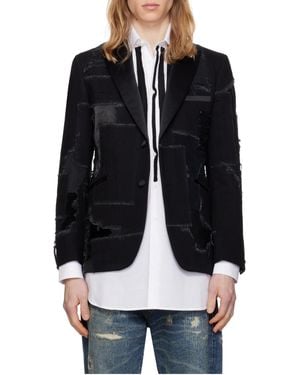 Junya Watanabe Patchwork Blazer - Blue