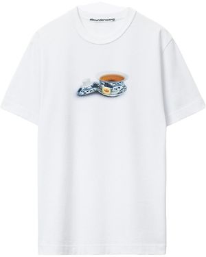 Alexander Wang Teacup Graphic T-Shirt - White