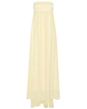 Posse Solene Strapless Maxi Dress - White