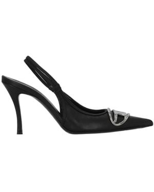 DIESEL D-Venus Slingback Court Shoes - Black