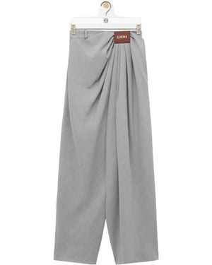 Loewe Draped Trousers - Grey