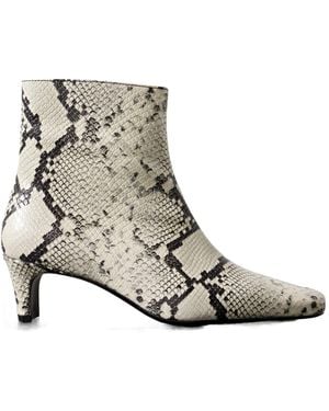 STAUD Wally Ankle Boots - Natural