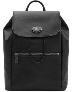 Burberry Ekd Enamel Backpack - Black