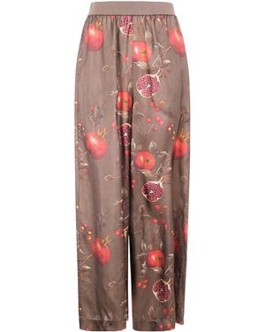Uma Wang Graphic Printed Straight-Leg Pants - Red